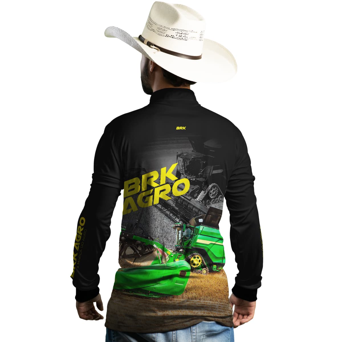 Camisa Agro Brk Trator Colheitadeira X9 com Proteção Solar UV50+ - Brk Agro