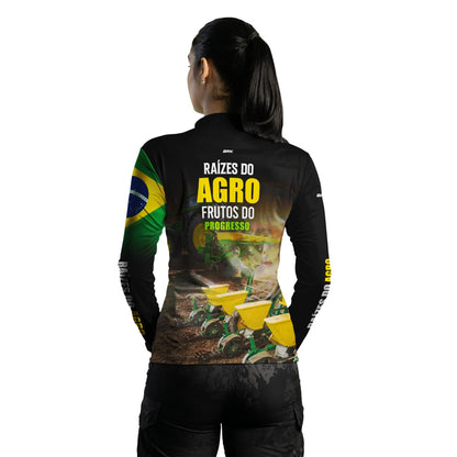Camisa Agro Brk Raízes do Agro com Proteção Solar UV50+ - Brk Agro