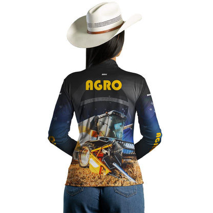 Camisa Agro Brk Colheitadeira Agro com Proteção Solar UV50+ - Brk Agro