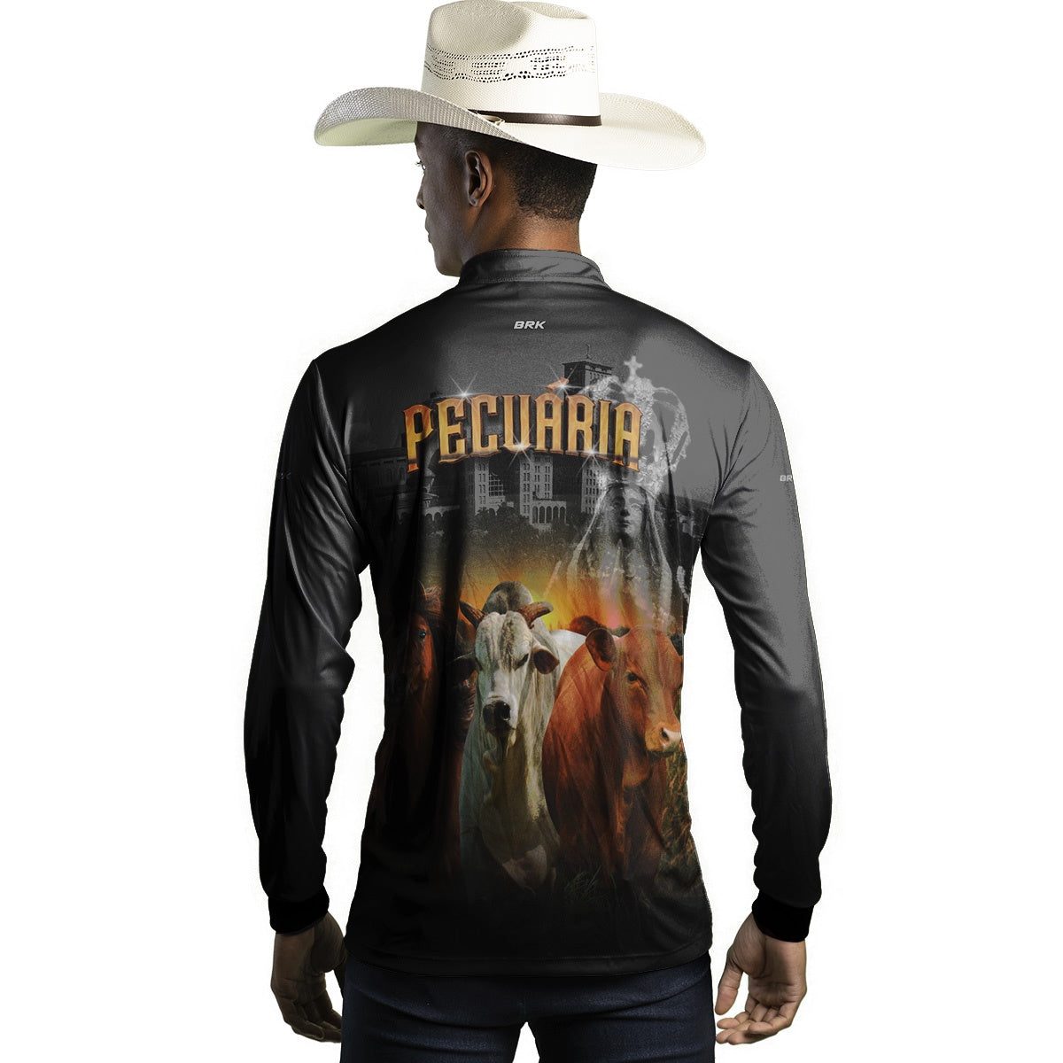Camisa Agro Brk Nossa Senhora Pecuária com UV50+ - Brk Agro