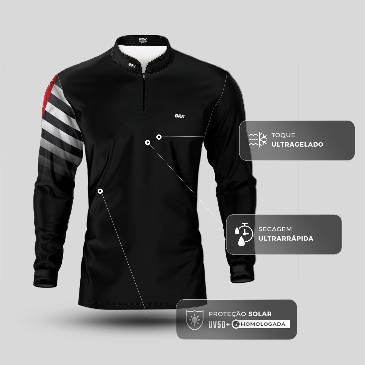 Camisa Brk São Paulo com Proteção U50 - Brk Agro