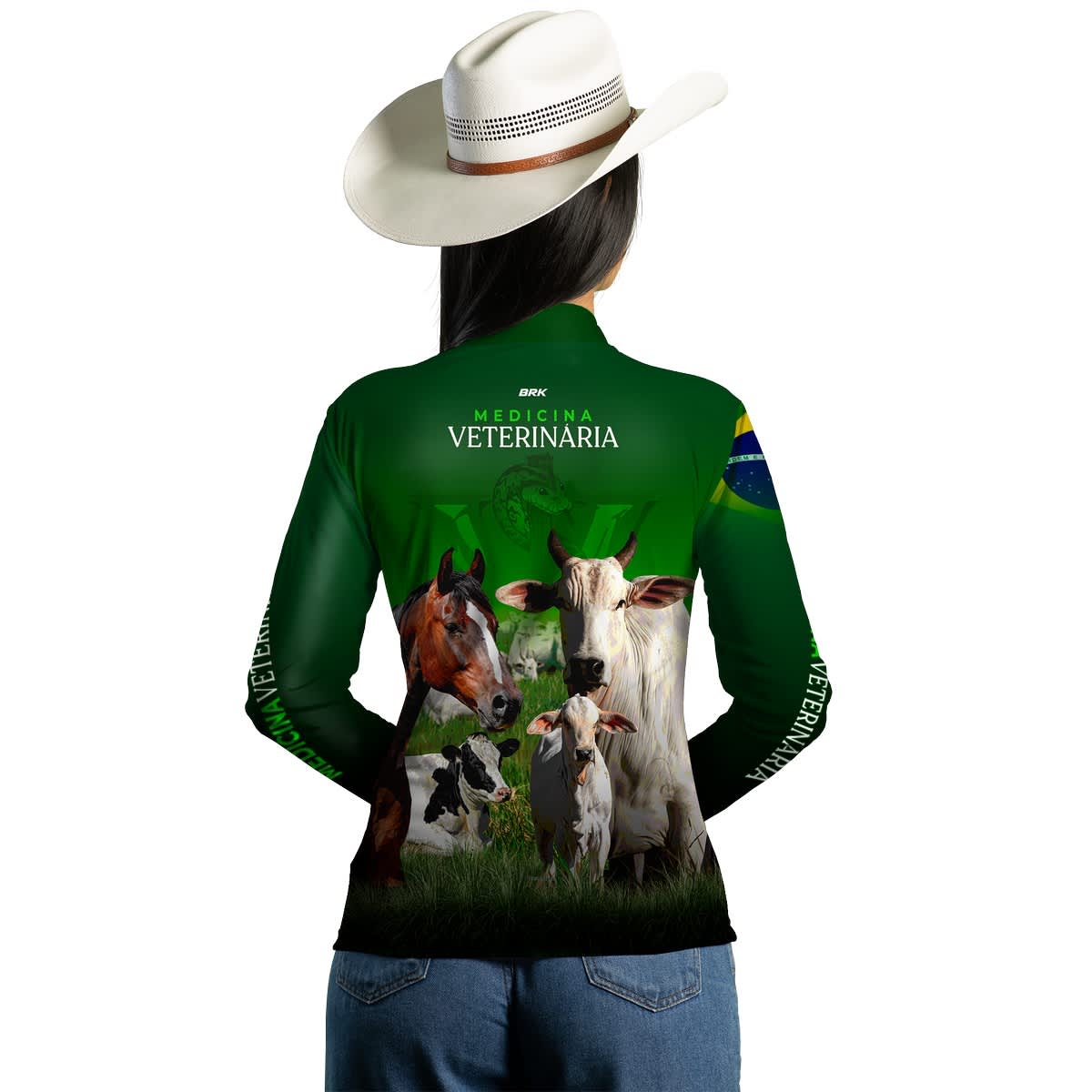 Camisa Agro Brk Medicina Veterinaria com UV50+ - BRK AGRO