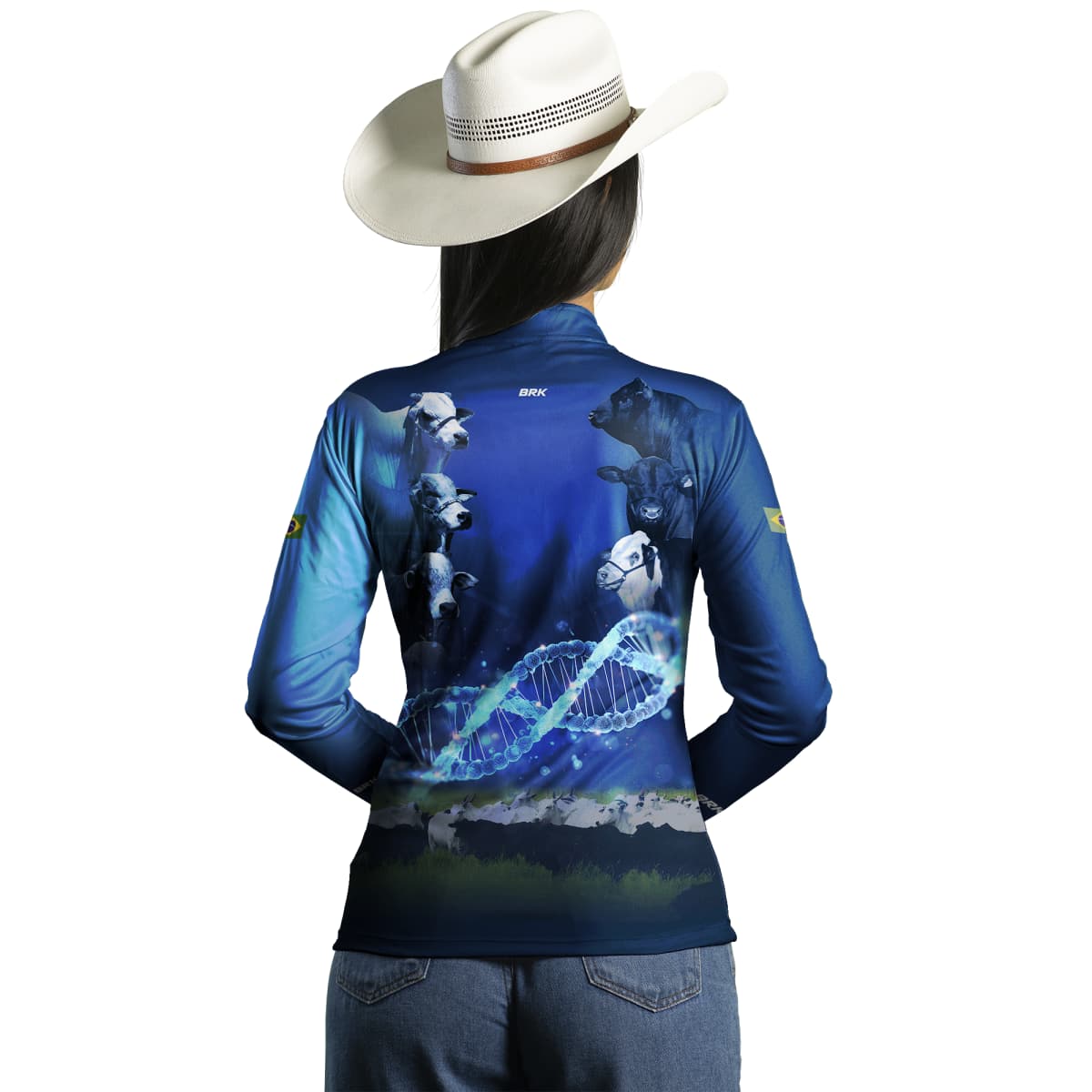 Camisa Agro Brk Monitoramento Genético Com Proteção Solar UV50+ - Brk Agro