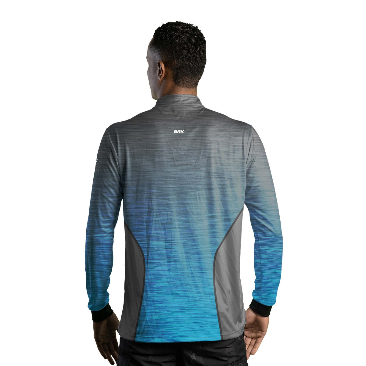 Camisa Agro Brk Mescla Cinza e Azul com Proteção Solar UV50+ - Brk Agro