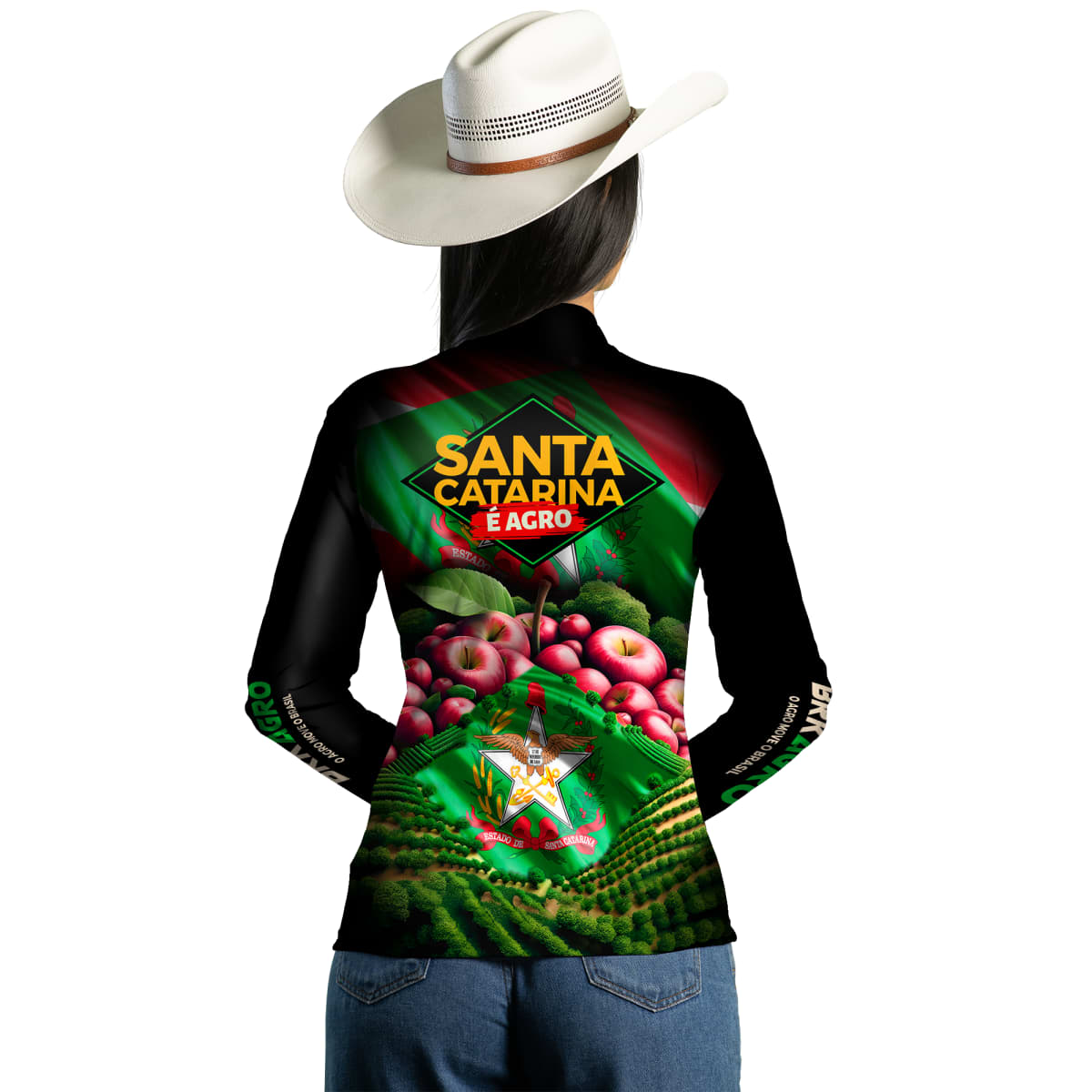 Camisa Agro Brk Santa Catarina Maçãs com Proteção Solar UV50+ - BRK AGRO