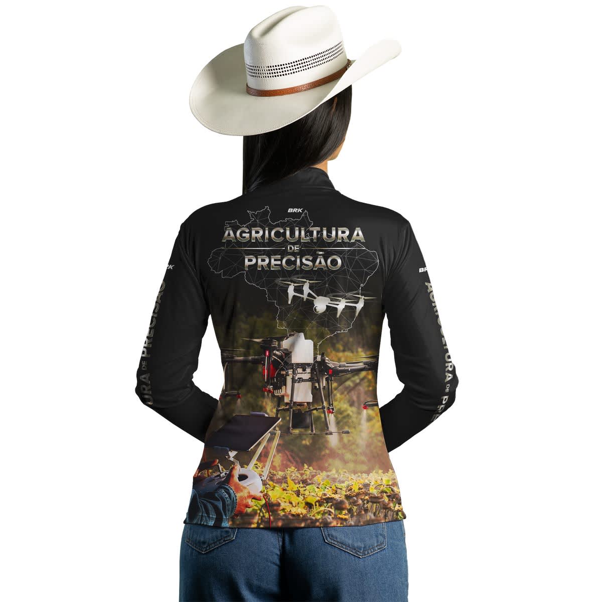 Camisa Agro Brk Drone é Agro Agricultura de Precisão 02 com Proteção Solar UV50+ - Brk Agro