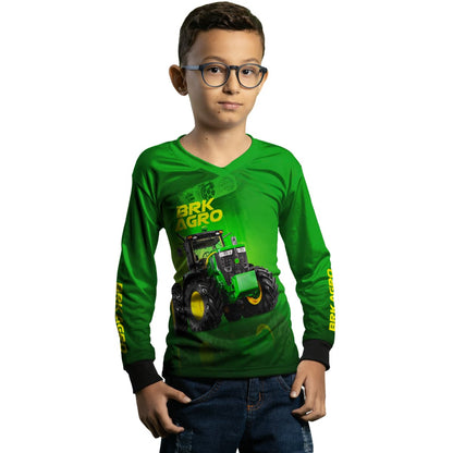 Camisa Agro Brk Trator Verde 7M com Proteção Solar UV50+ - Brk Agro