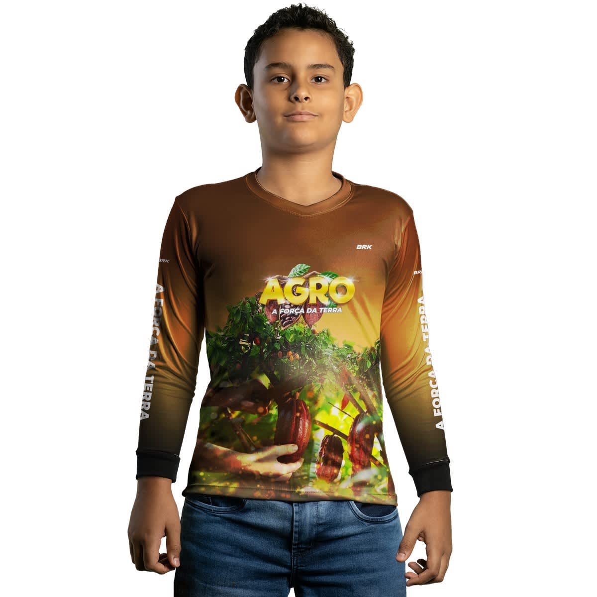Camisa Agro Brk Cultivo de Cacau com Proteção Solar UV50+ - Brk Agro