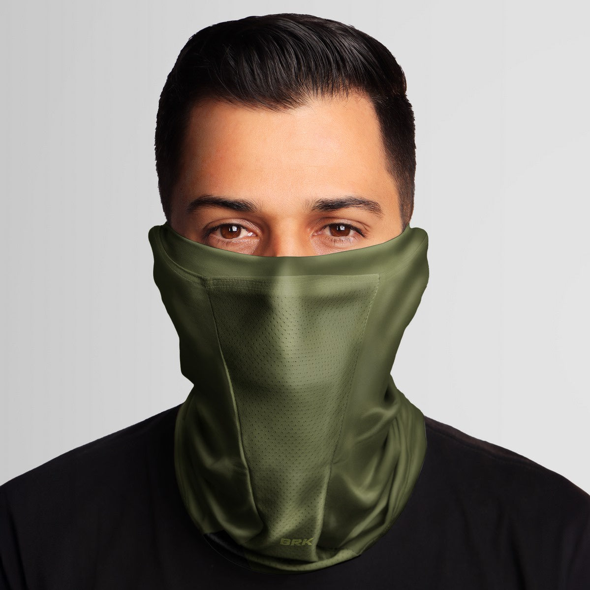 Bandana Black Mask Brk Verde Musgo Liso Proteção UV50+ - Brk Agro