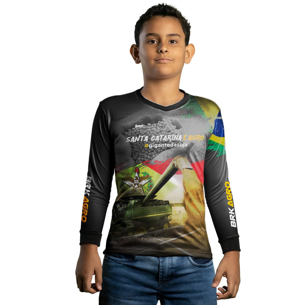 Camisa Agro Brk Made in Roça Branca com Proteção Solar UV50+ - Brk Agro