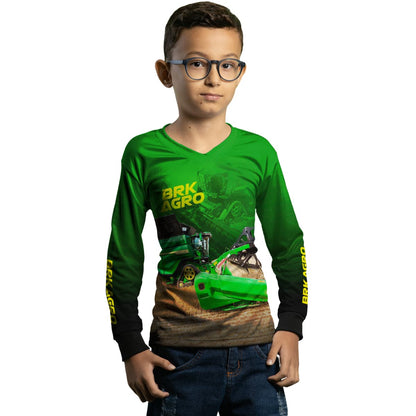 Camisa Agro Brk Colheitadeira X9 Verde com Proteção Solar UV50+ - Brk Agro