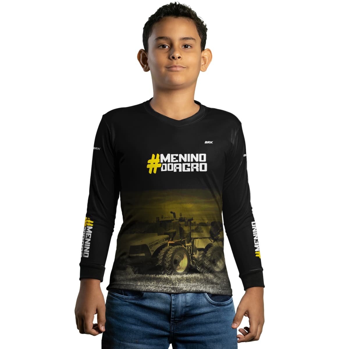 Camisa Infantil Agro Brk Menino do Agro com Proteção Solar UV50+ - Brk Agro