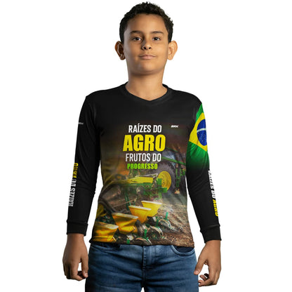 Camisa Agro Brk Raízes do Agro com Proteção Solar UV50+ - Brk Agro