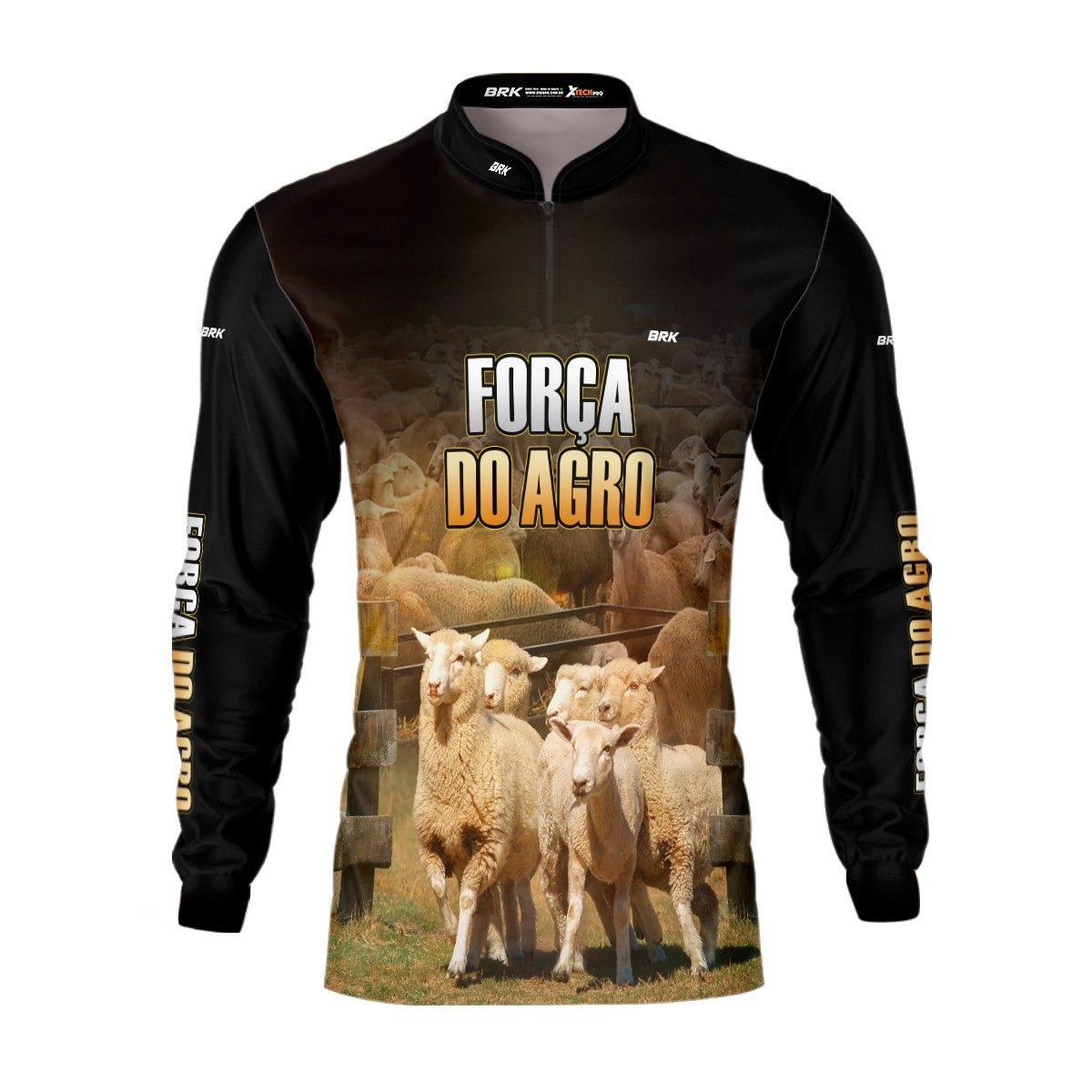 Camisa Agro Brk A Força do Agro Produtor de Ovinos com UV50+ - Brk Agro