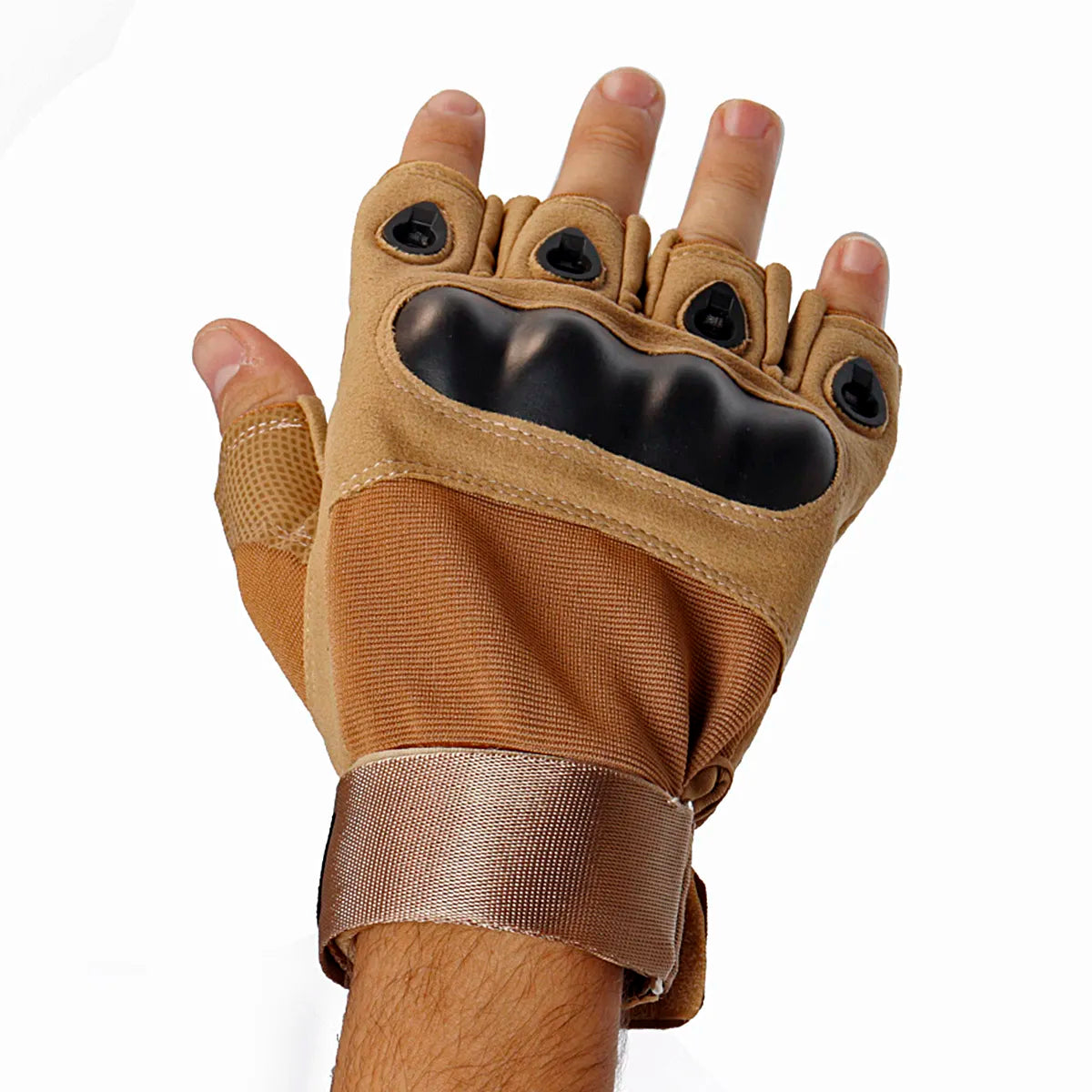 Luva Esportiva Tática Meio Dedo Dorsal - Brk Agro
