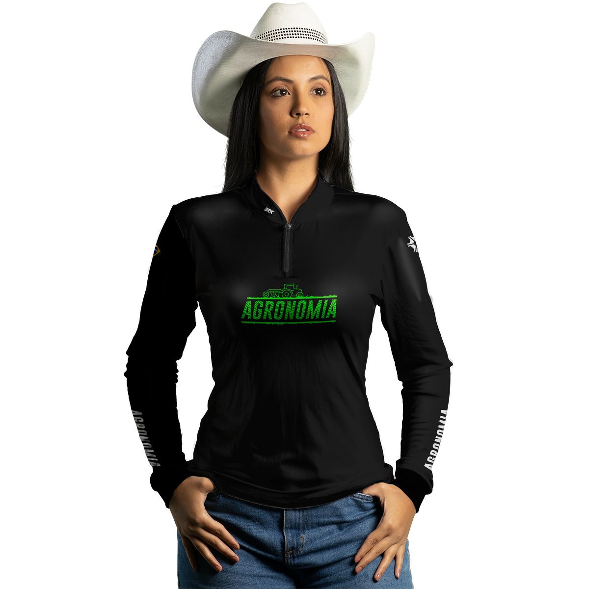 Camisa Agro Feminina Brk Agronomia com Proteção Solar UV50+ - Brk Agro