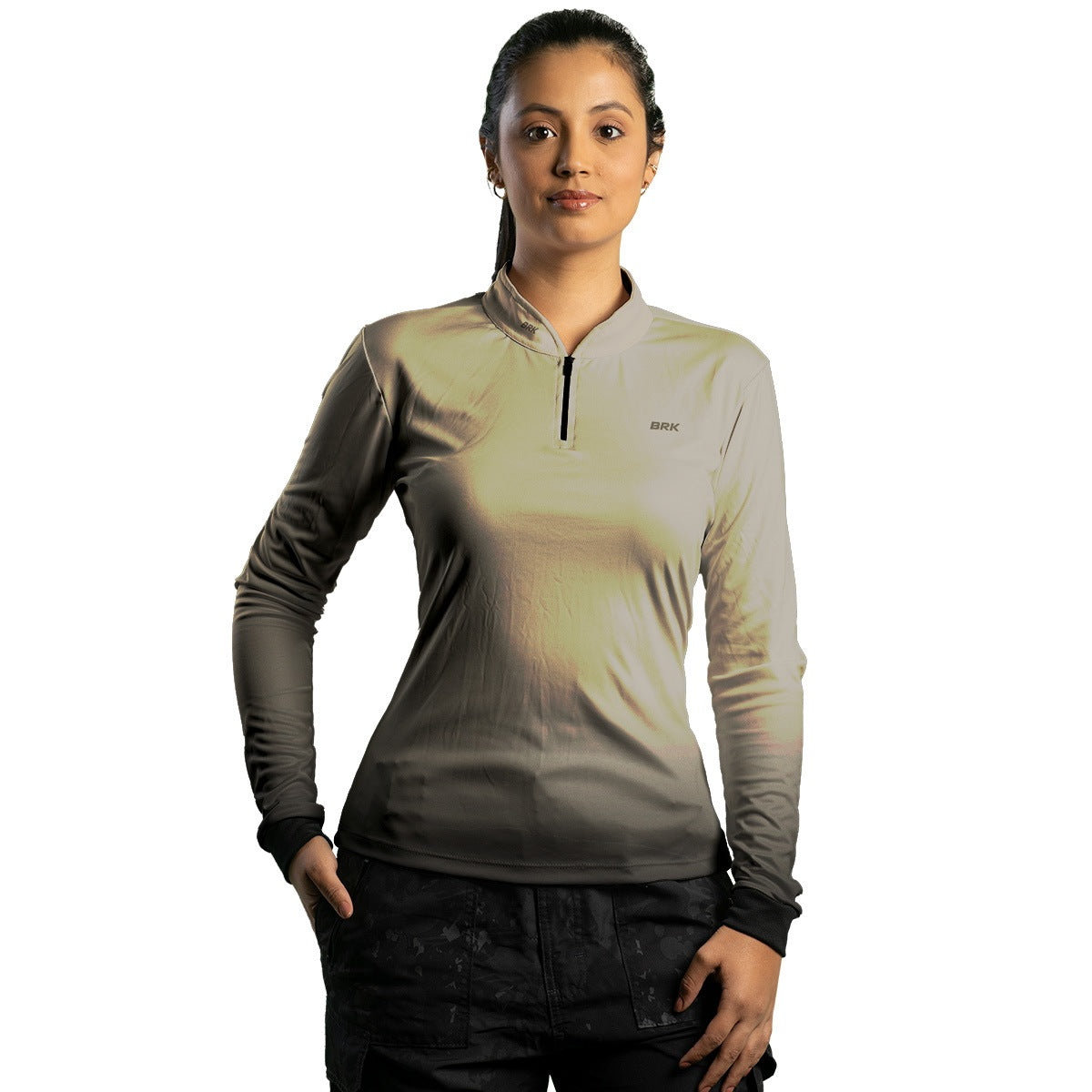Camisa Agro Feminina Brk Unissex Basic Areia com Proteção Solar UV50+ - Brk Agro