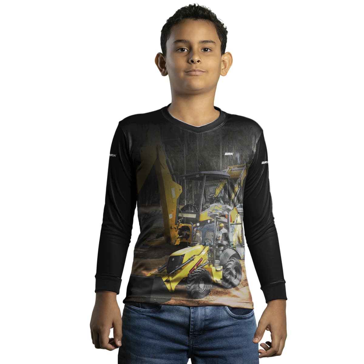 Camisa Agro Brk Retroescavadeira 02 NH com Proteção Solar UV50+ - Brk Agro