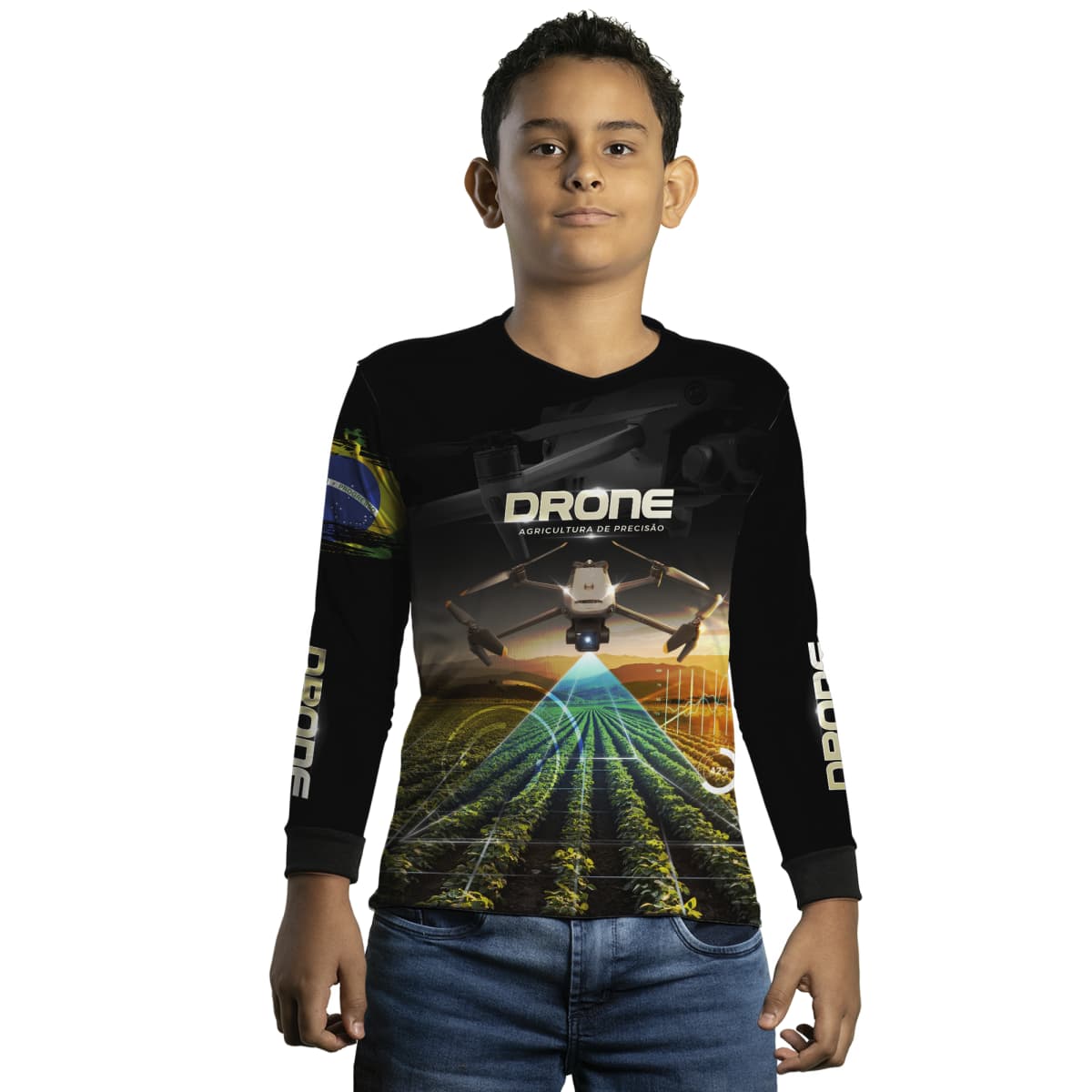 Camisa Agro Brk Drone de Monitoramento com Proteção Solar UV50+ - Brk Agro