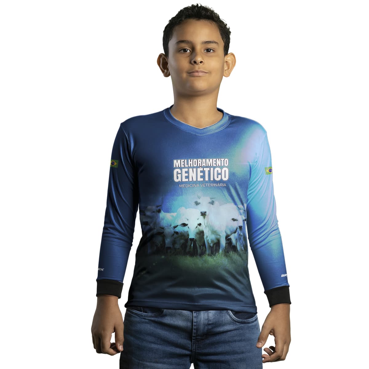 Camisa Agro Brk Monitoramento Genético Com Proteção Solar UV50+ - Brk Agro