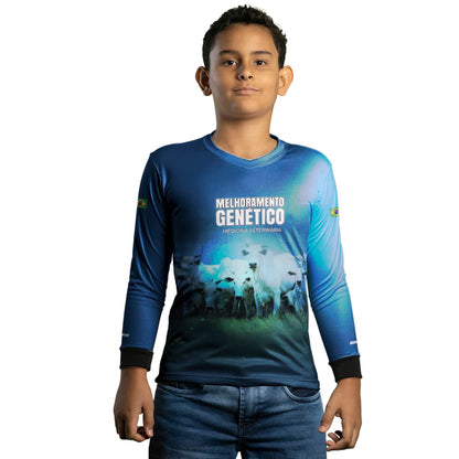 Camisa Agro Brk Monitoramento Genético Com Proteção Solar UV50+ - Brk Agro