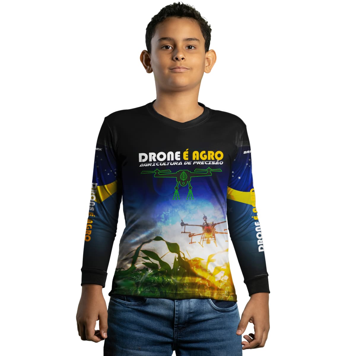 Camisa Agro Brk Drone é Agro com Proteção Solar UV50+ - Brk Agro