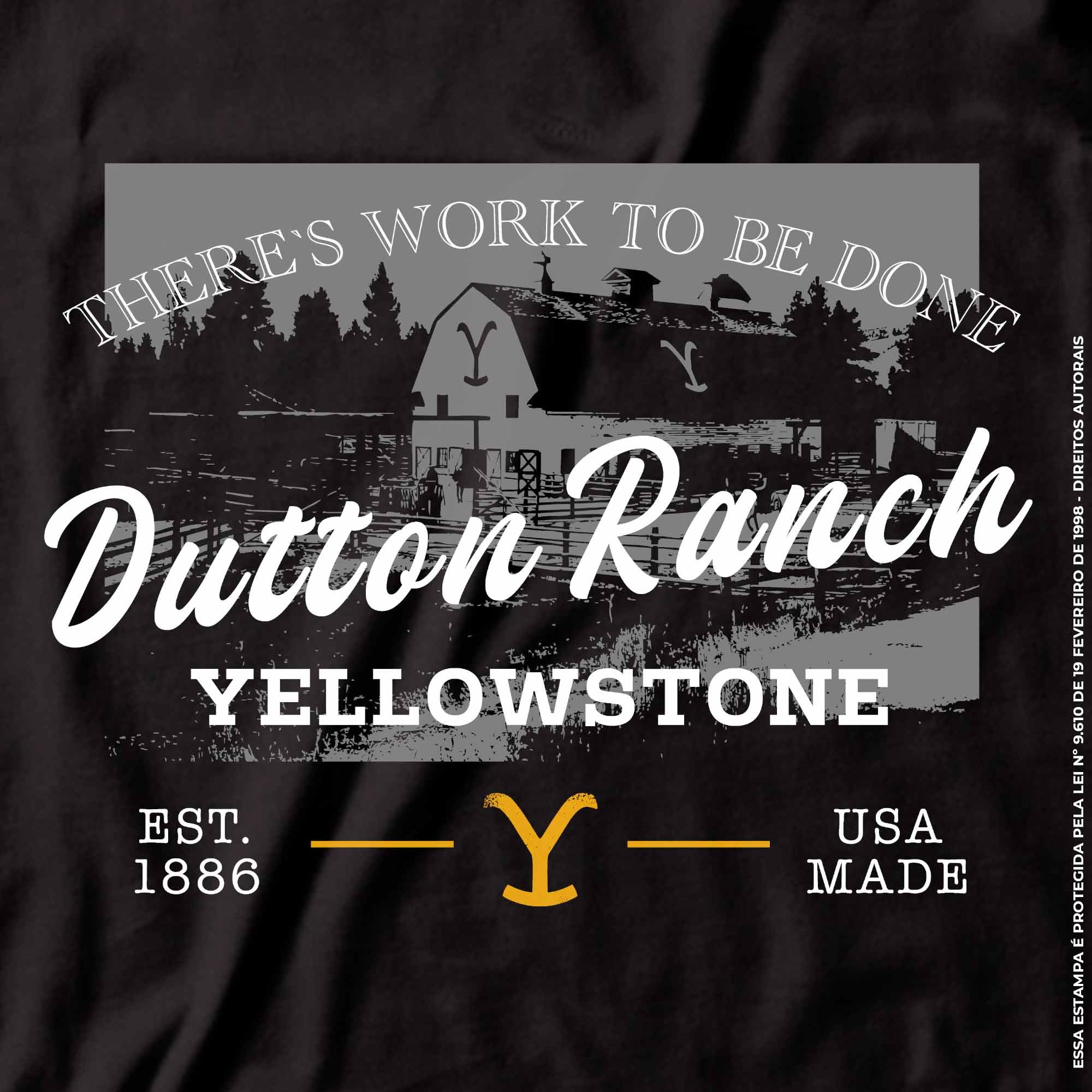 Camiseta Agro Brk Yellowstone Dutton Ranch com Algodão Premium - Brk Agro