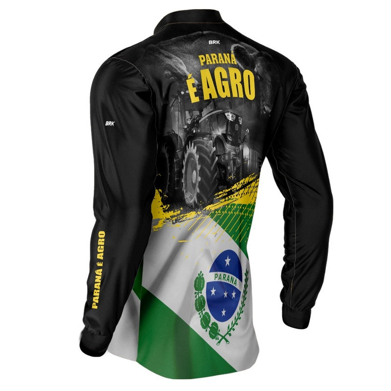 Camisa Agro Brk Paraná é Agro com Proteção Solar UV50+ - BRK AGRO