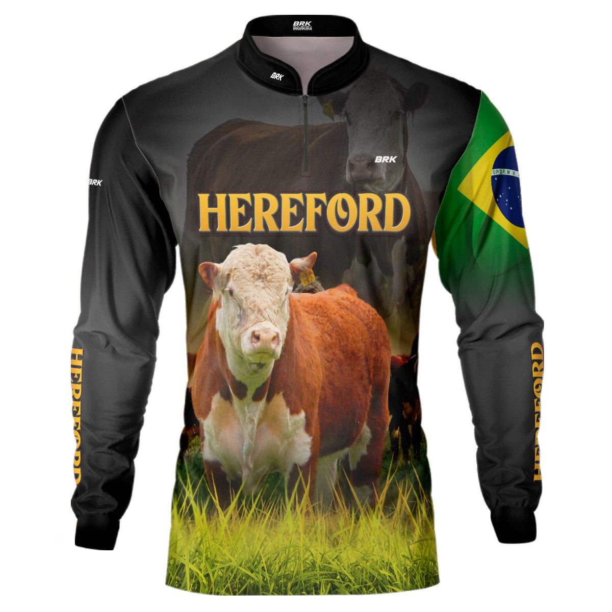 Camisa Agro Brk Raça Hereford com Proteção Solar UV50+ - BRK AGRO