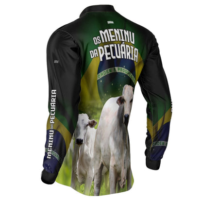 Camisa Agro Brk Os Meninu da Pecuária com Proteção Solar UV50+ - Brk Agro