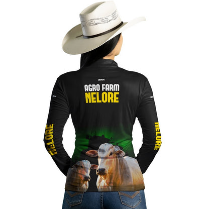 Camisa Agro Brk Farm Nelore com Proteção Solar UV50+ - BRK AGRO