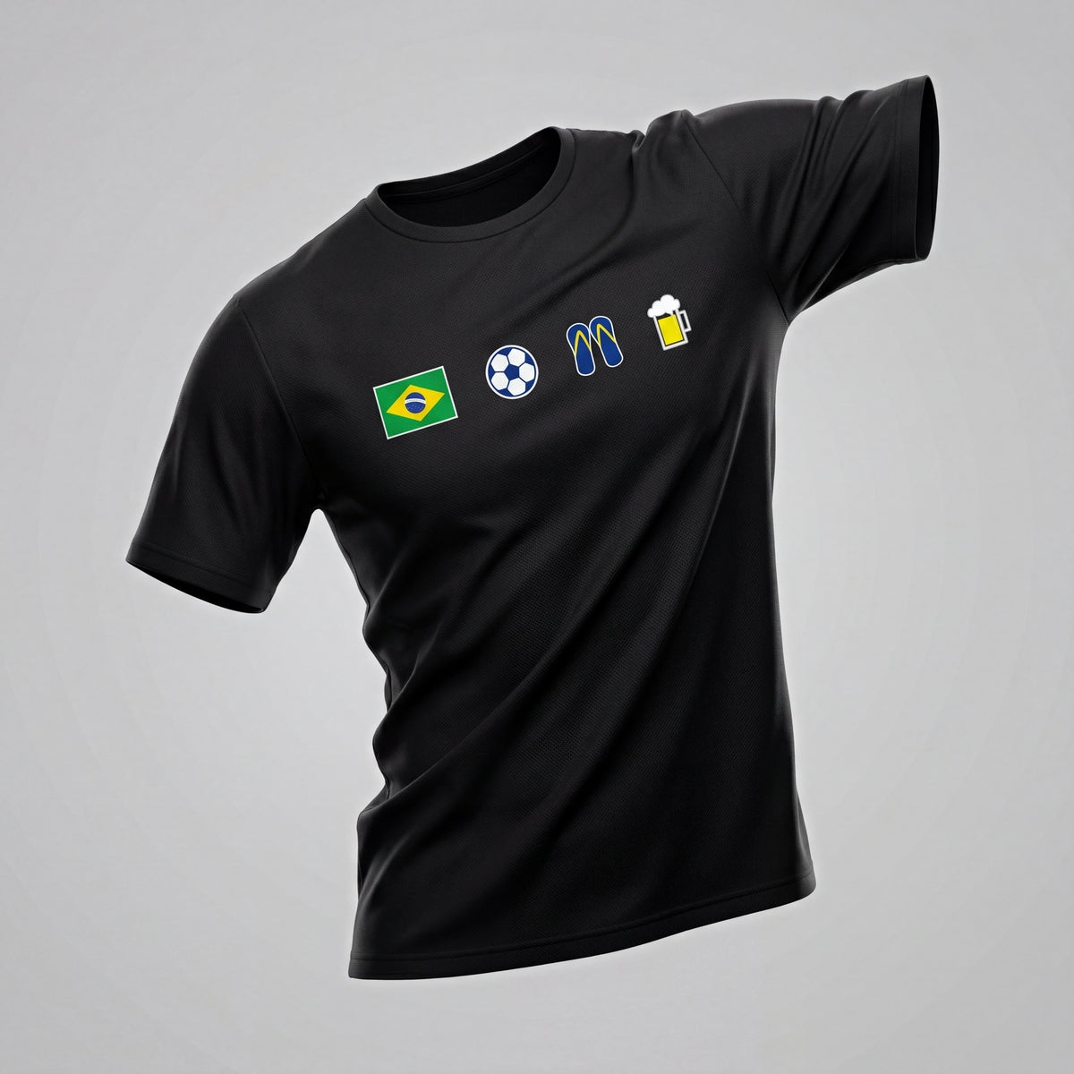 Camiseta Básica de Algodão Brk  Brasil Ícones - Brk Agro