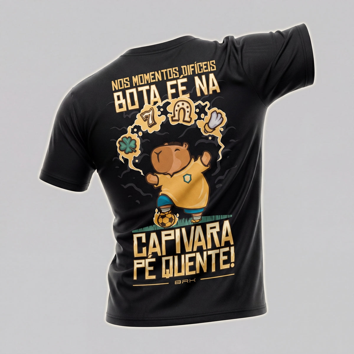 Camiseta Básica de Algodão Brk Capivara da Sorte - Brk Agro