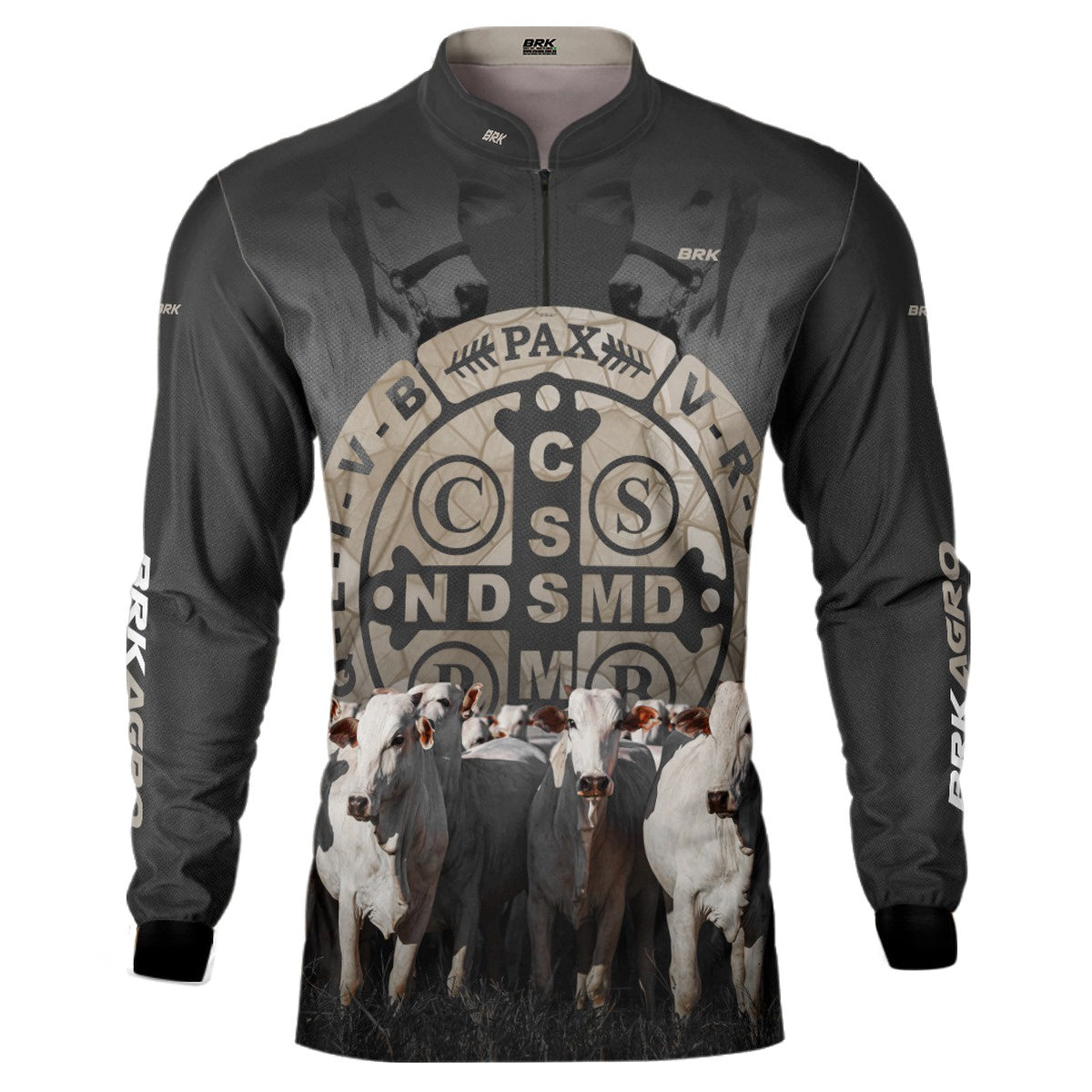 Camisa Agro Brk Pecuária São Bento com UV50+ - Brk Agro