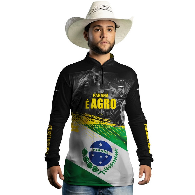 Camisa Agro Brk Paraná é Agro com Proteção Solar UV50+ - BRK AGRO