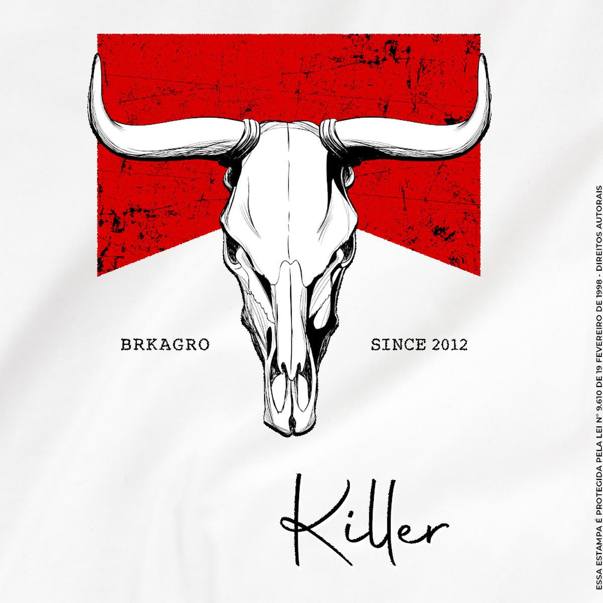 Camiseta Agro Brk Long Horn Killer com Algodão Premium - Brk Agro