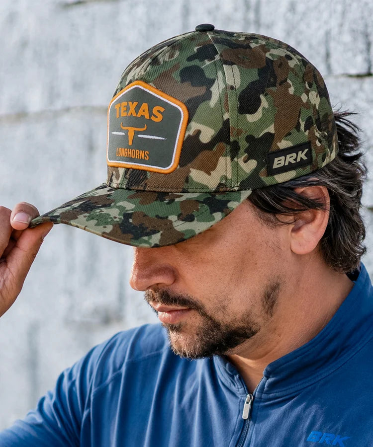 Boné Trucker Brk Agro Camuflado Texas Long Horns