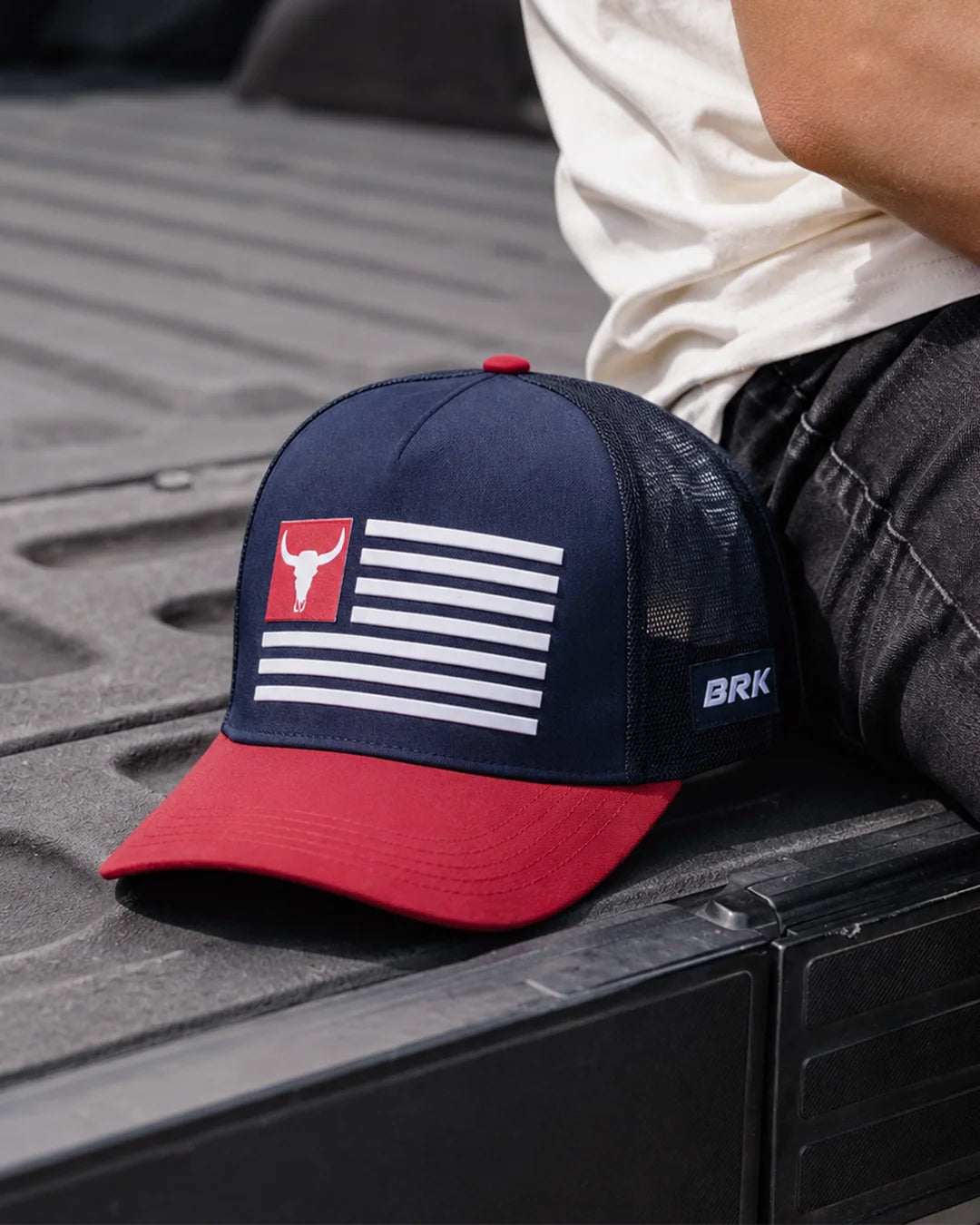 Boné Trucker Long Horn USA