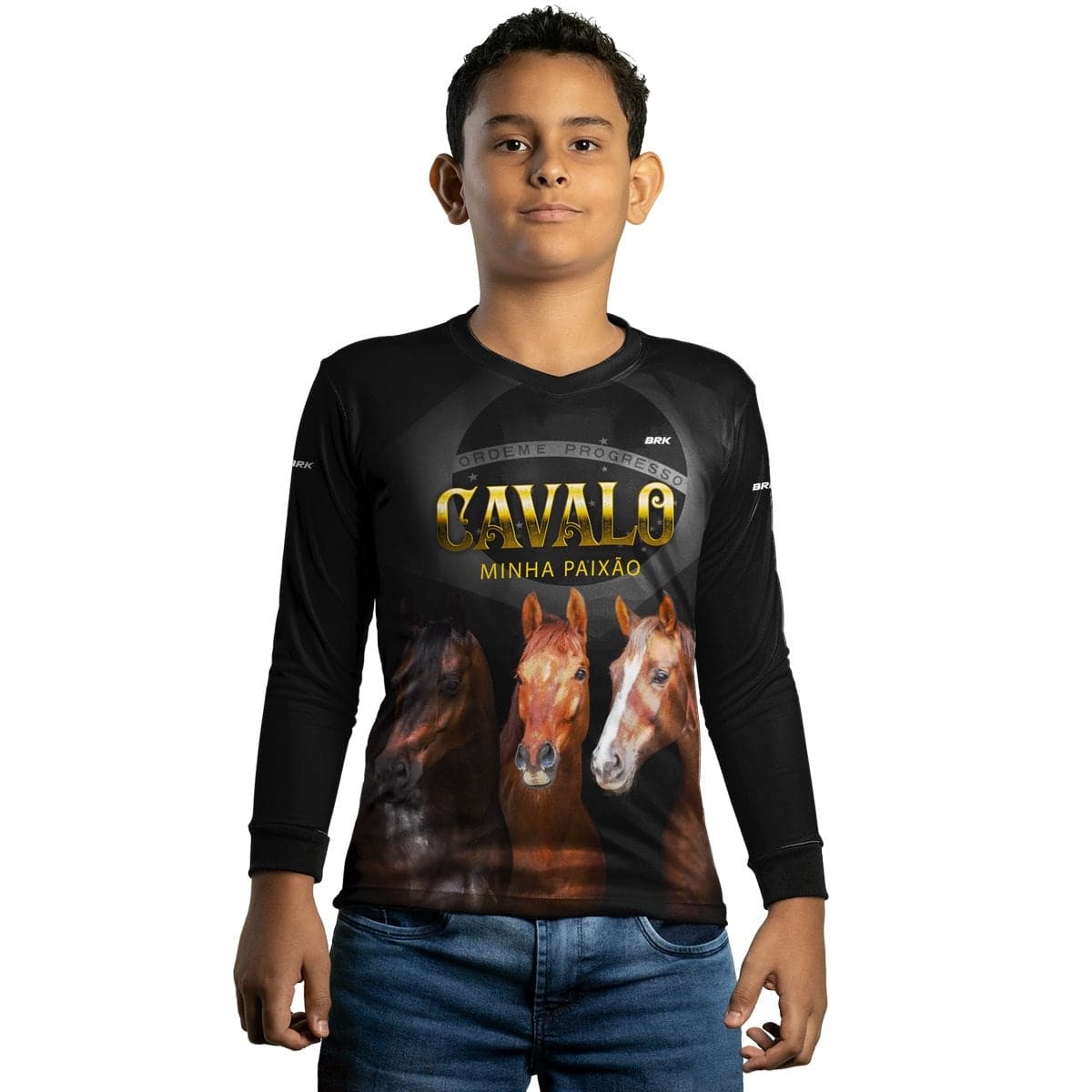 Camisa Agro Brk Paixão por Cavalos com Proteção Solar UV50+ - BRK AGRO