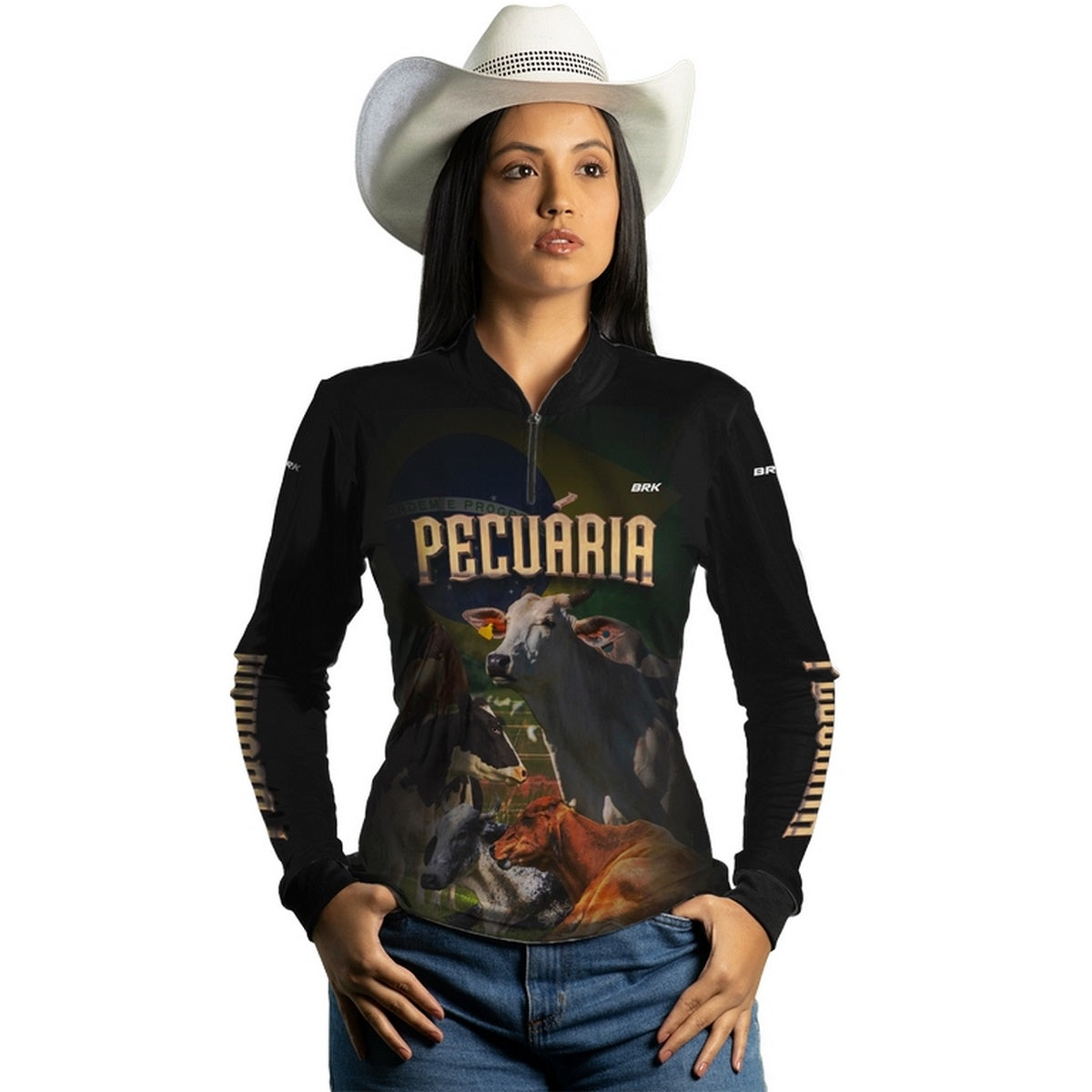 Camisa Agro Brk Pecuária com Proteção Solar UV50+ - BRK AGRO