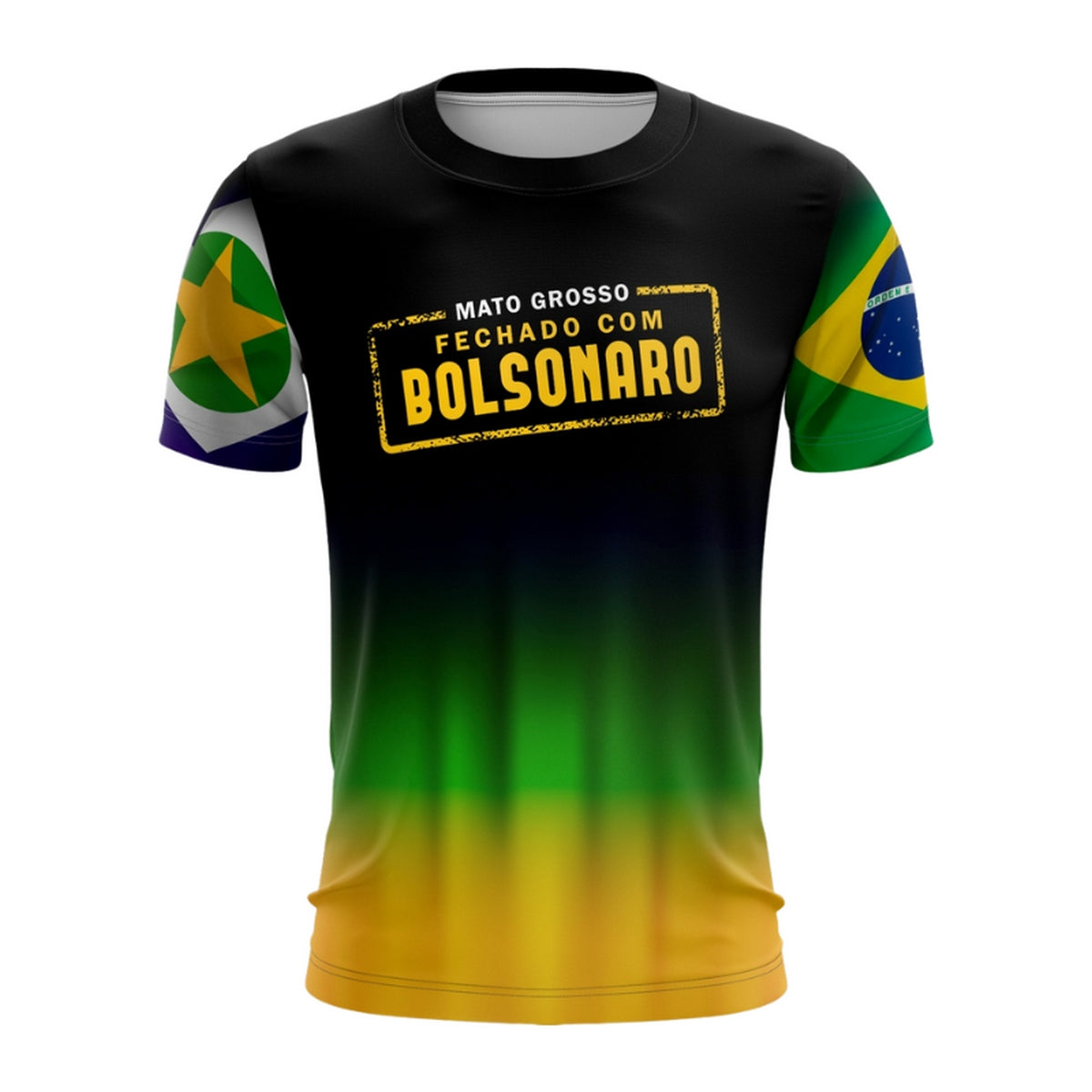 Camiseta Fechado com Bolsonaro Mato Grosso Patriota Envio Imediato - Brk Agro
