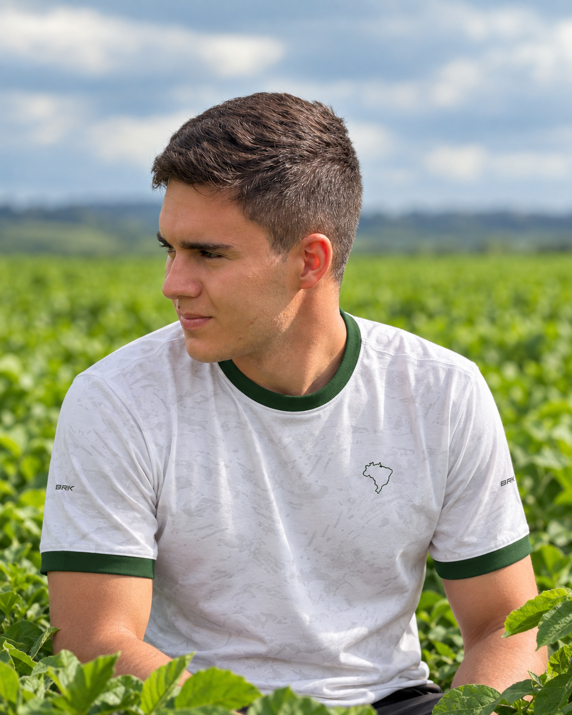 Camiseta Brasil Acima de Tudo e Verde com Proteção UV50