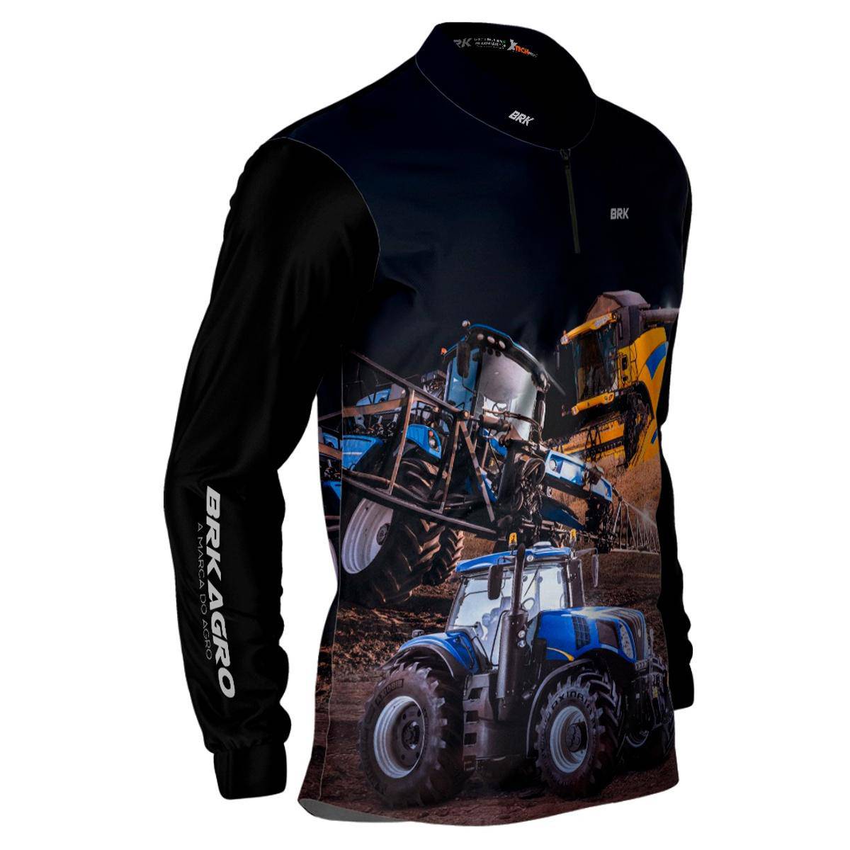 Camisa Agro Brk Maquinário Agrícola com Proteção Solar UV50+ - Brk Agro
