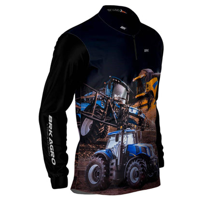 Camisa Agro Brk Maquinário Agrícola com Proteção Solar UV50+ - Brk Agro