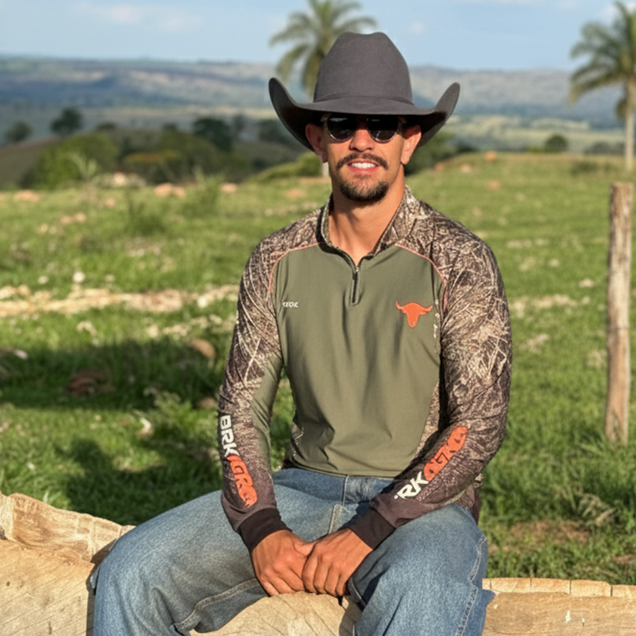 Camisa Agro Brk Agronomia Real Tree com UV50+ - Brk Agro