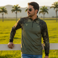 Camisa Agro Brk Camu Verde Long Horn com Proteção UV50+ - Brk Agro