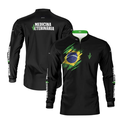 Camisa Agro Brk Medicina Veterinaria com Proteção UV50+ - Brk Agro