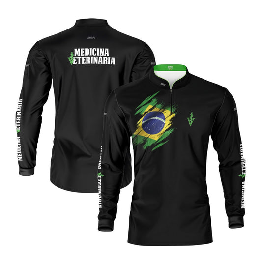 Camisa Agro Brk Medicina Veterinaria com Proteção UV50+ - Brk Agro