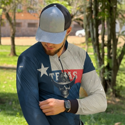Camisa Agro Brk Skull Texas com Proteção UV50+