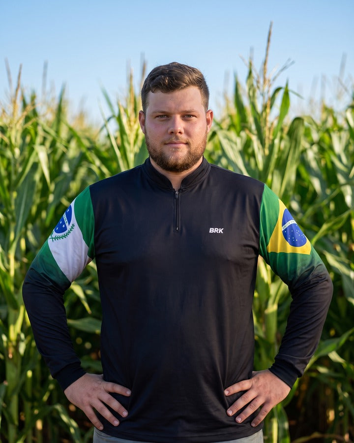 Camisa Agro Brk Paraná Brasil com Proteção Solar UV50+